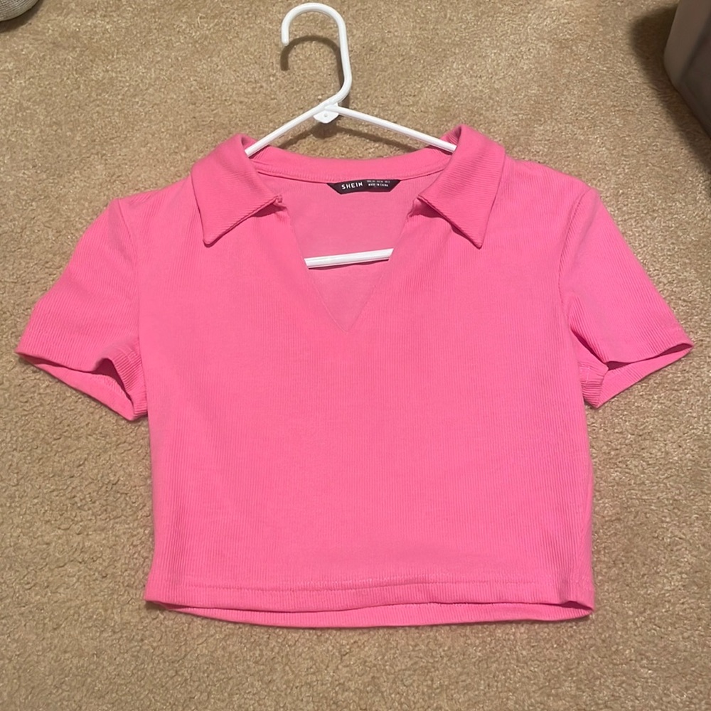 Pink crop top